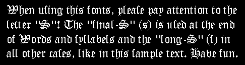 Pay Attention to the Letter S (long vs final s)